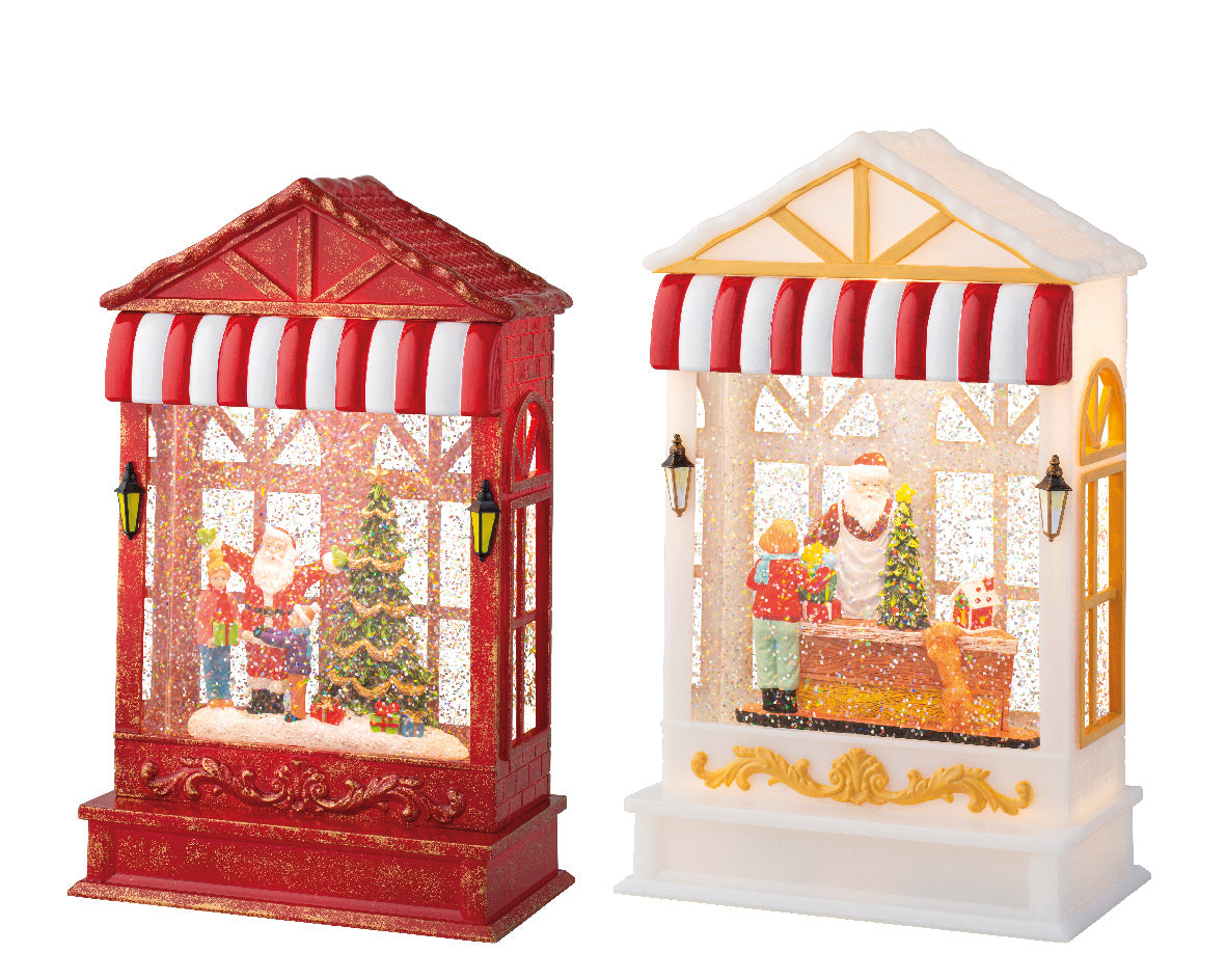 Addobbo natalizio negozio con musica e led altezza 25cm 1 pezzo, 2 colorazioni Kaemingk Addobbo natalizio negozio con musica e led altezza 25cm 1 pezzo, 2 colorazioni Kaemingk